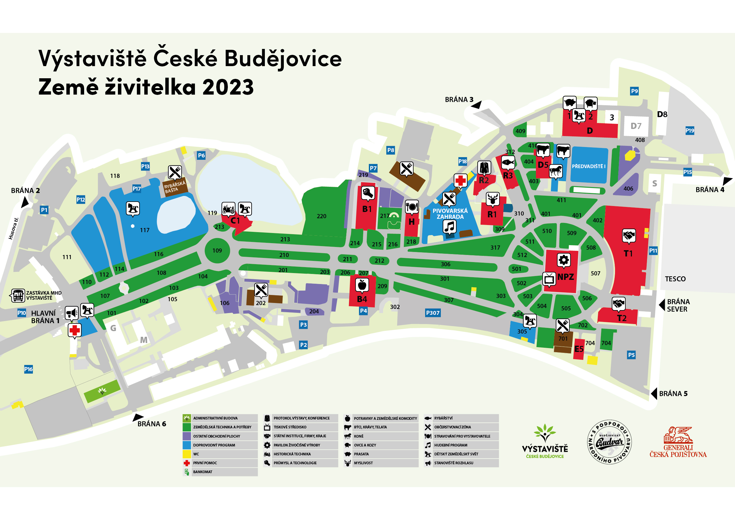 Mapa Země živitelka 2023